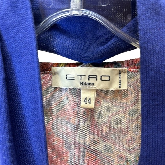 Etro - Paisley Print Sleeveless Shift Midi Dress, Neck Ties - Size 8 -US, 44 -IT - Picture 15 of 16